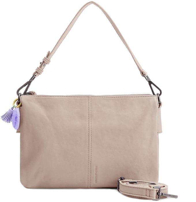 FREDsBRUDER Leren Schoudertas Take A Smile Crossbag Chai Latte Taupe