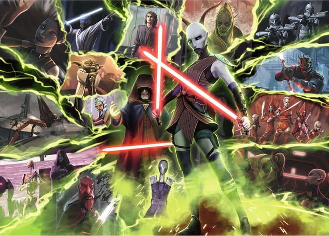 Ravensburger puzzel Star Wars Villainous: Asajj Ventress - Legpuzzel - 1000 stukjes
