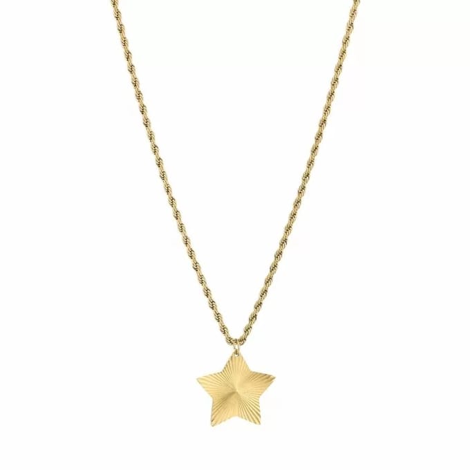 Bijoutheek Collier Ster Gedraaid Goud
