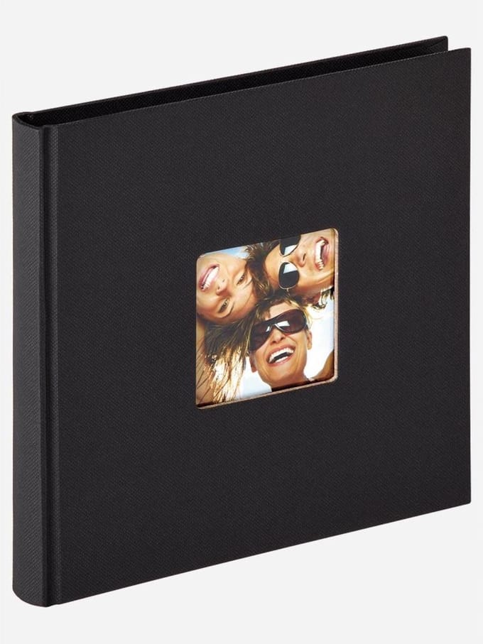 walther+ design FA-199-B Fotoalbum (b x h) 18 cm x 18 cm Zwart 30 bladzijden