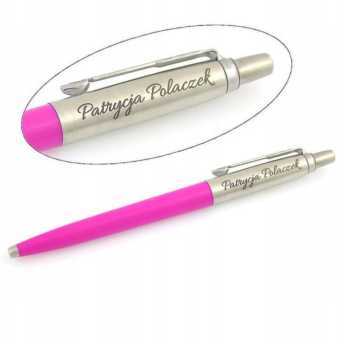 Parker Jotter Pastel Roze Pen + Etui + Gravure