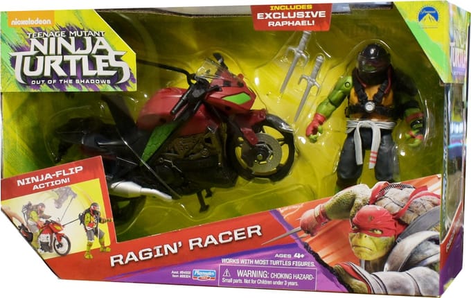 Nickelodeon Teenage Mutant Ninja Turtles Ragin' Racer Raphael Actiefiguur - 4+ Jaar