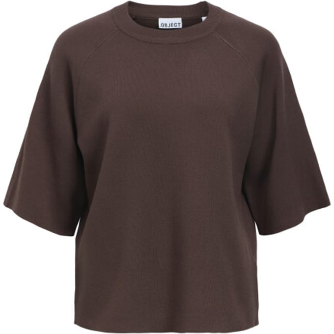 Object objreynard 2/4 knit pullover noos 23045103 seal brown