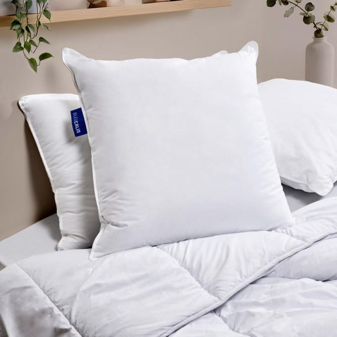 Set van 2 Wasbare Hoofdkussens 60x60 cm met Stevig Comfort en Katoen Percal Tijk
