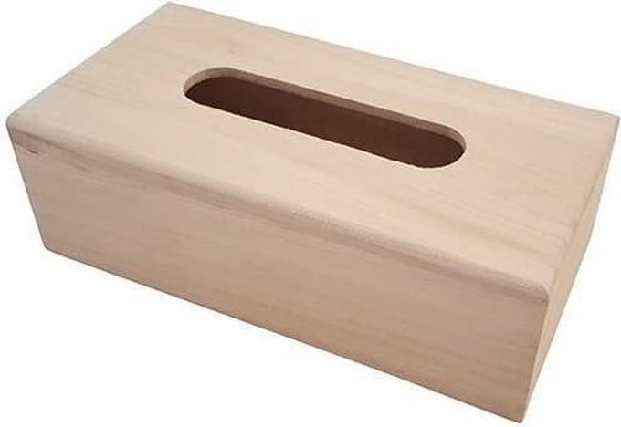 Playwood Houten tissuebox knutselset - Creatieve tissuedoos voor kinderen
