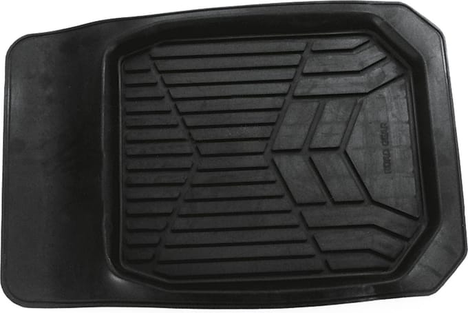Carpoint Schaalmat rubber 74x50cm Zwart