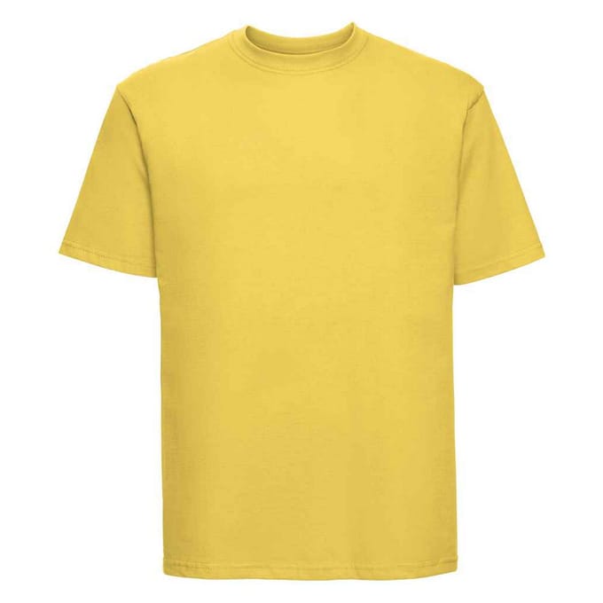 Russell Heren Ringspun Cotton Classic T-shirt (Geel)