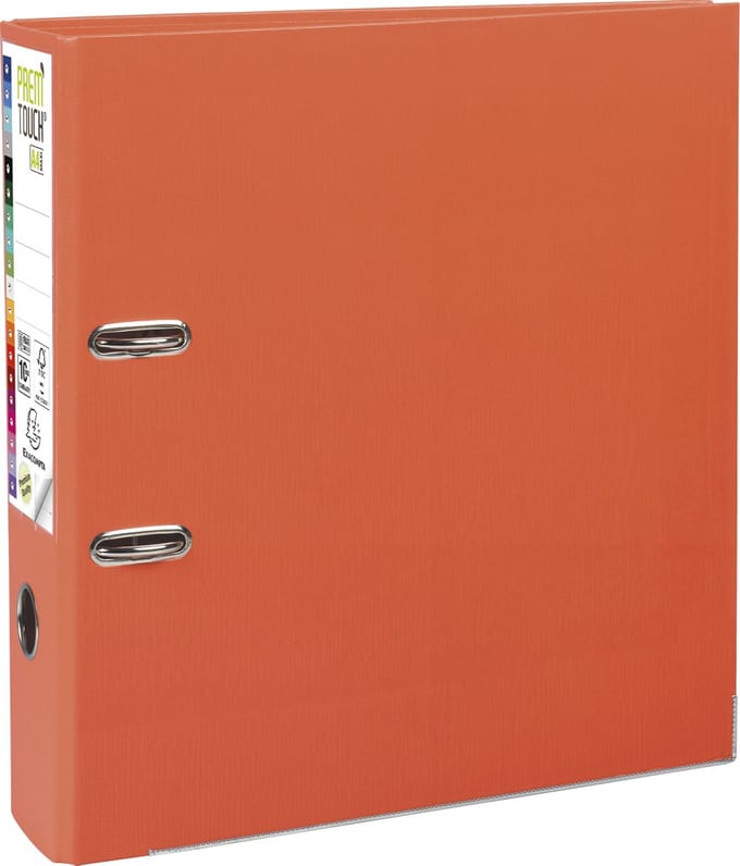 Exacompta 10x Prem'Touch® PP Ordner met hefboom - Rug 80mm - A4 maxi - Oranje - 53344E