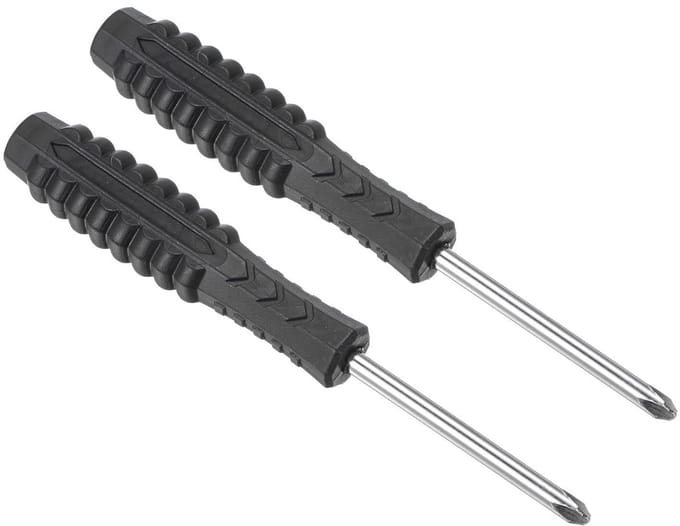 Dailygoods - Mini Kruiskopschroevendraaierset 4,0 mm - 2 Stuks