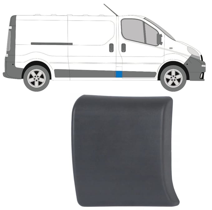 Sierlijst voor stijl voor Opel Vivaro 2001-2014 / Rechts