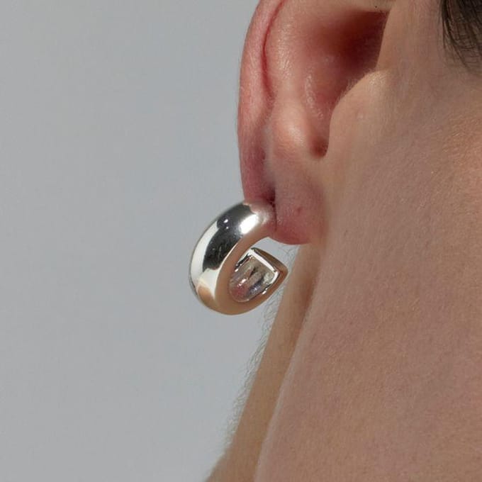 Luxenter oorbellen met zilveren afwerking - Dalra