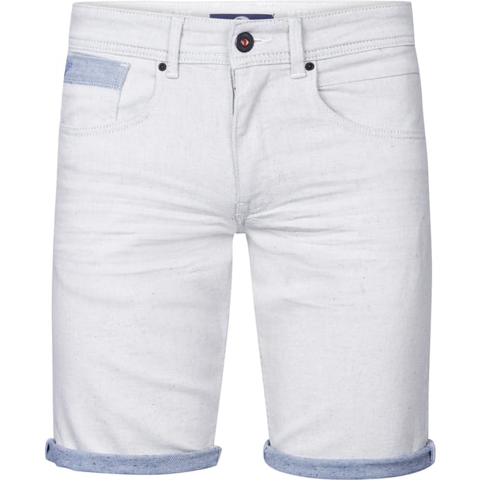 Petrol Industries - Heren Denim Short Clearwaterstone - Wit - Maat XXL