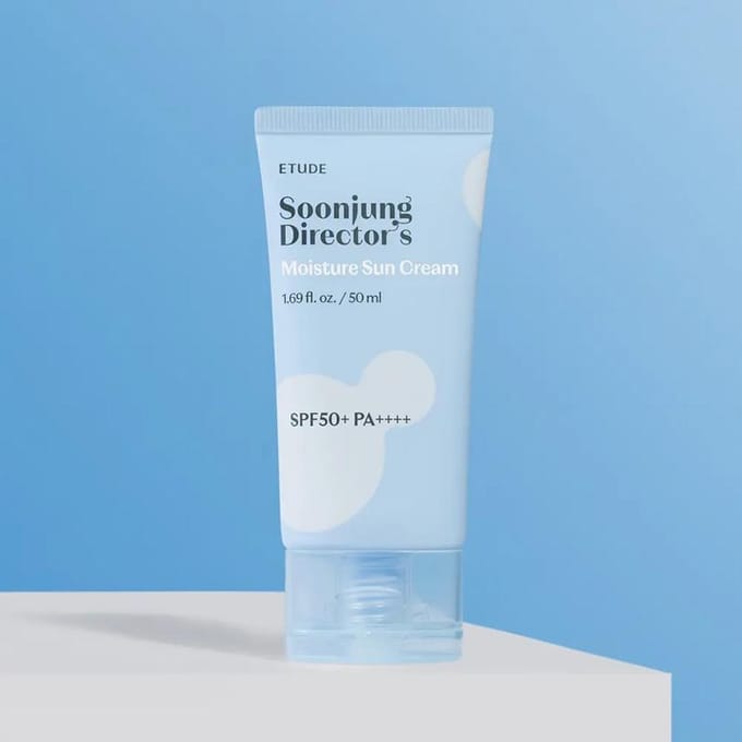[ETUDE] SoonJung Crème Solaire Hydratante Director's Double Set SPF 50+ PA++++ 50ml+50ml white