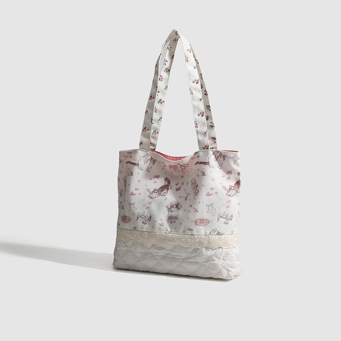 Tote Tas Tote Tas Pendeltas Studententas Kunst Zachte Zeildoek Tas Schoudertas white