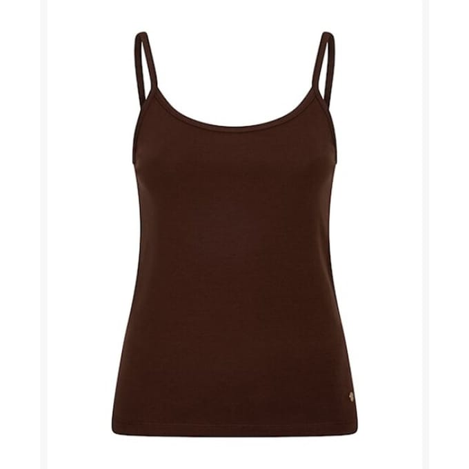 Red Button Singlet srb5140 espresso