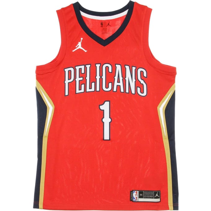 Basketbaltanktop voor heren Nba Swingman Jersey Jordan Statement Edition 2020 nr. 1 Zion Williamson Neopel University rood