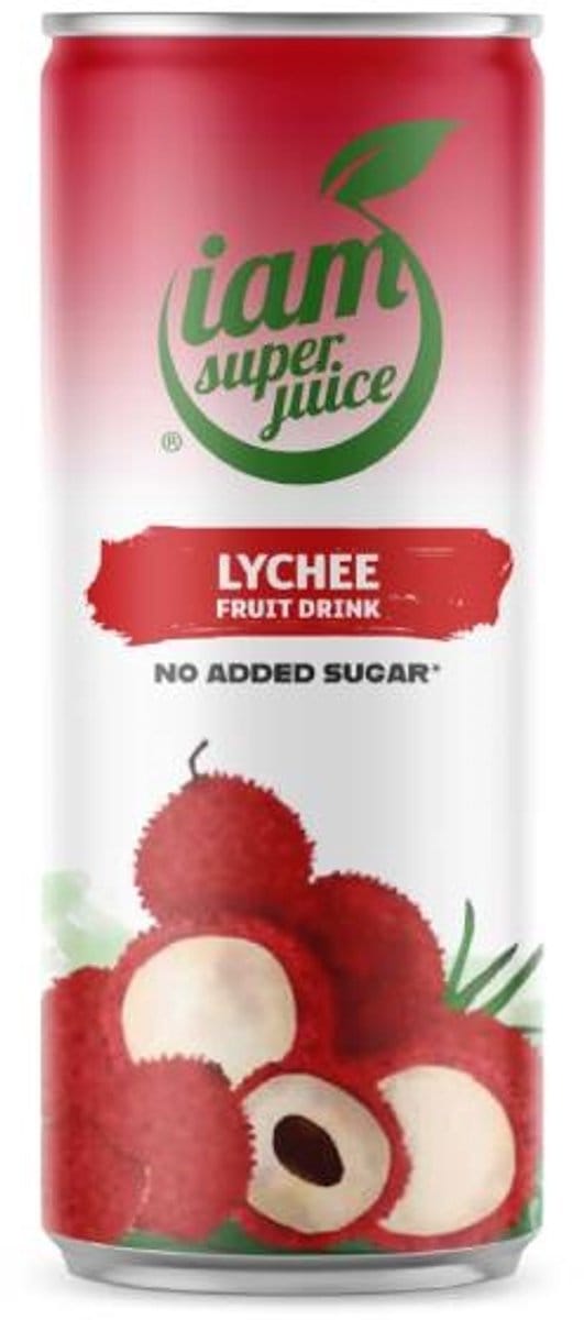 I am Superjuice Lychee - 12 x 330 ml - Voordeelverpakking