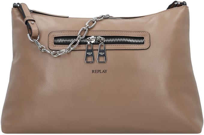 REPLAY Schoudertas Shoulder Bag Dirty Pale Beige Lichtbruin