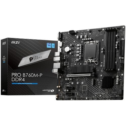 MSI Pro b760m-p ddr4 moederbord Intel b760 lga 1700 micro atx