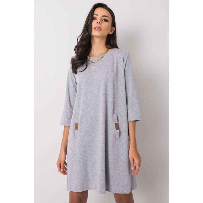 Everyday Pocket Dress - Grijs / S/M