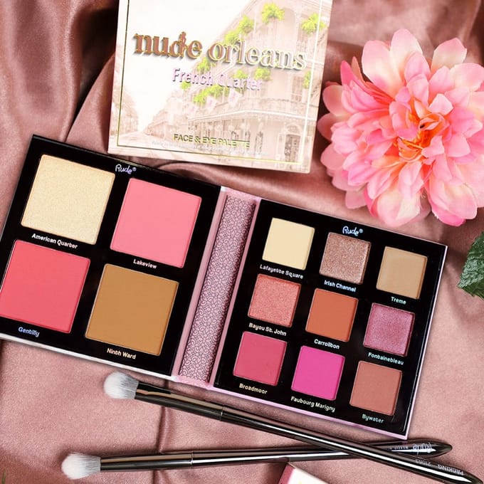 Oogschaduw - Face & Eye Palette - Nude Orleans - 13 kleuren - Make up - Dames