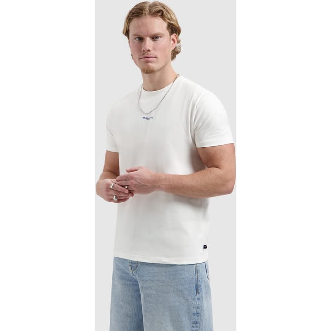 Ballin Amsterdam - Heren Regular fit T-shirts Crewneck SS - Off White - Maat L
