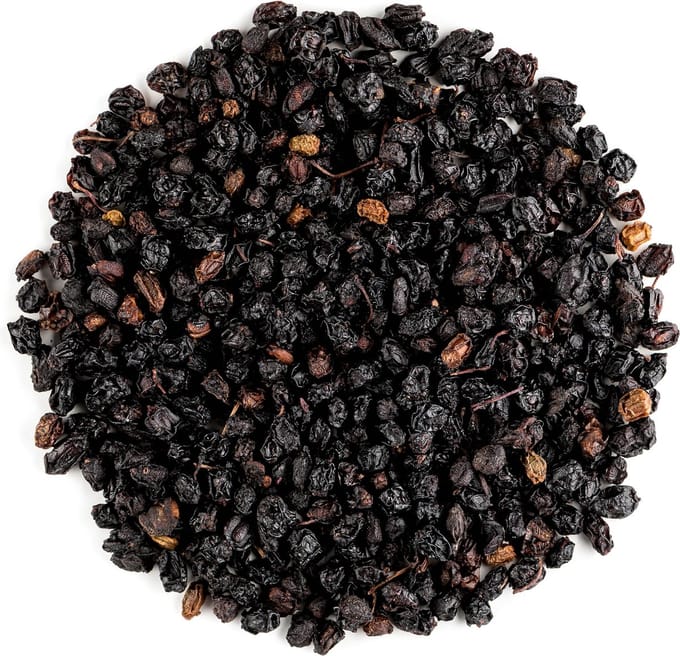 Vlierbes Zwarte Elder Sambucca - Gevriesdroogde Delicatesse - Hele Sambuccusbessen - 200 gram