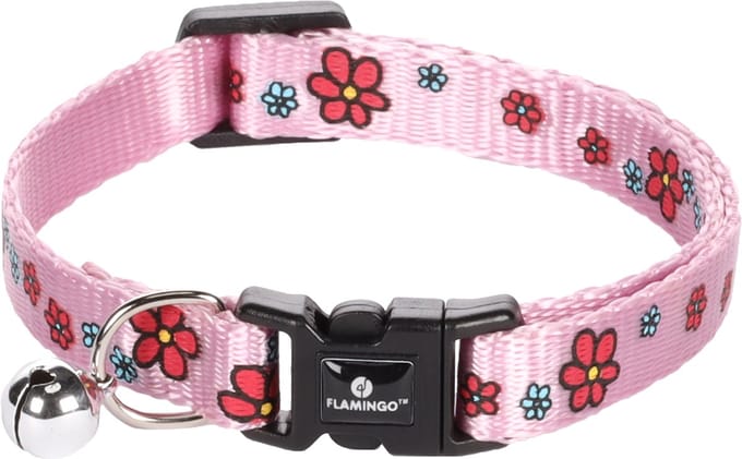 Flamingo Kattenhalsband Ziggi Bloem - roze