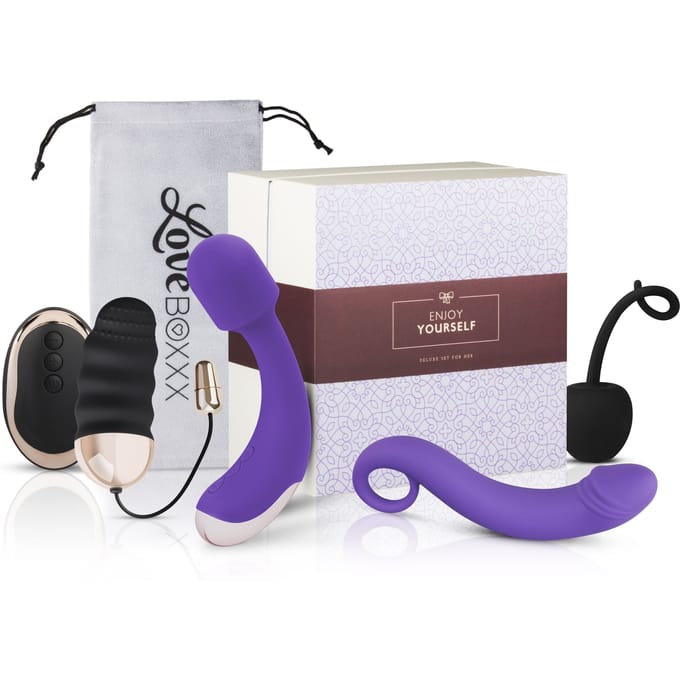 Loveboxxx - Solo Box Women - Erotische Geschenkset - Seksspeeltjes - Toy Set - Erotisch Cadeauset voor Haar - Wit