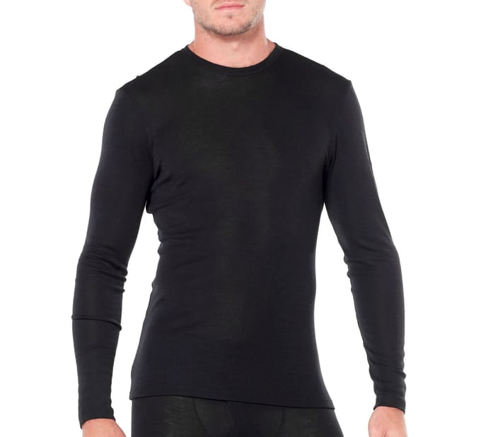Icebreaker 175 Everyday LS Crewe Heren Thermoshirt - Black - M