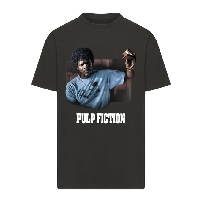 Merchcode Pulp Fiction - Wallet Oversize Heren Tshirt - S - Zwart