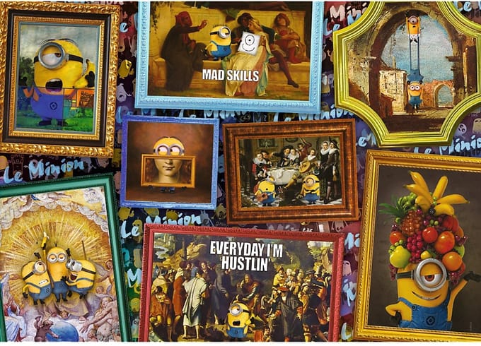 Trefl puzzel - Minions Galerij - 1000 stukjes - Cartoon.