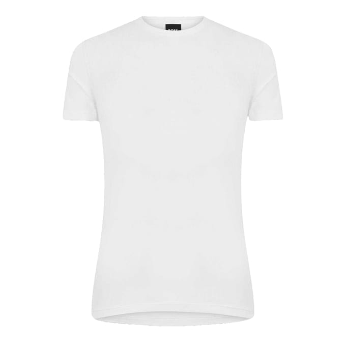 Boss Heren Mouwprint Jersey Crew Neck T-Shirt (Wit)