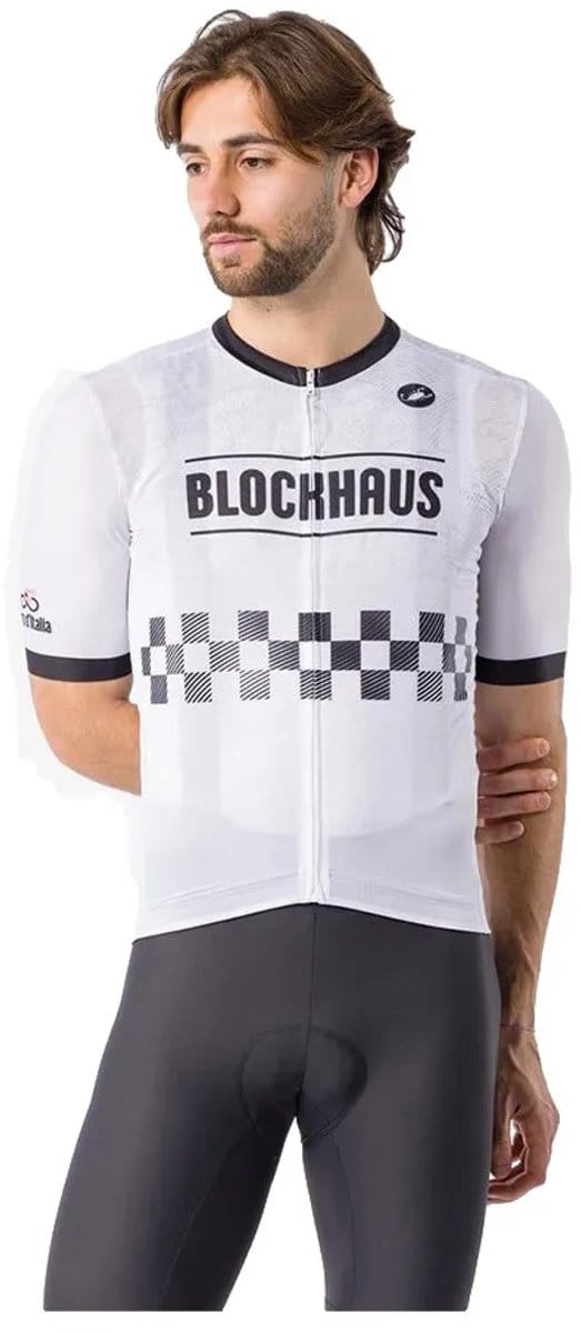 Castelli #giro109 Blockhaus Korte Mouw Wielertrui Wit M Man