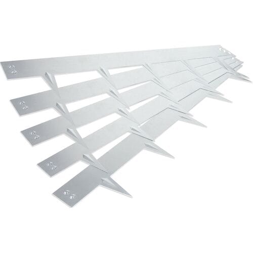 Talen Tools - Borderrand - Kantopsluiting - Gegalvaniseerd - Koppelbaar - 100 x 7,5 cm - 5 stuks