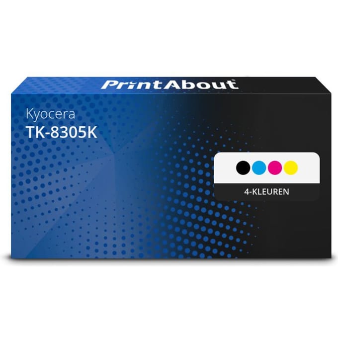 PrintAbout huismerk Toner TK-8305K 4-kleuren Multipack Geschikt voor Kyocera