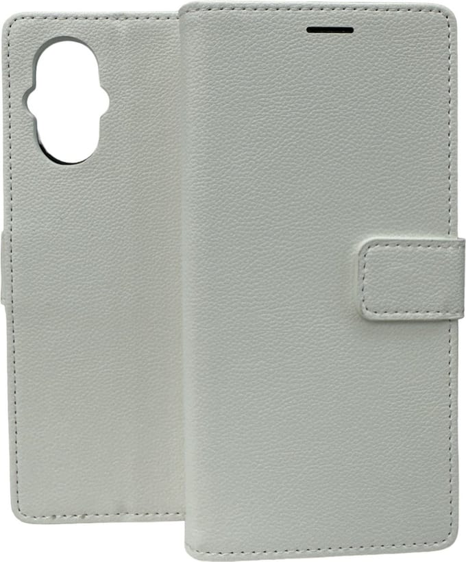 Portemonnee Book case Hoesje Geschikt voor: Oppo Reno 8 Lite - Wit