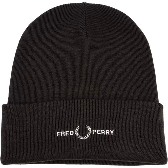 Accessories Fred Perry Graphic Beanie Hat in Green