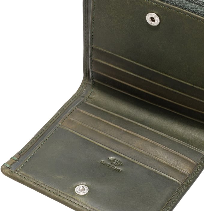 Maître Portemonnee Birkenfeld Alberta Purse Lightgreen Donkergroen