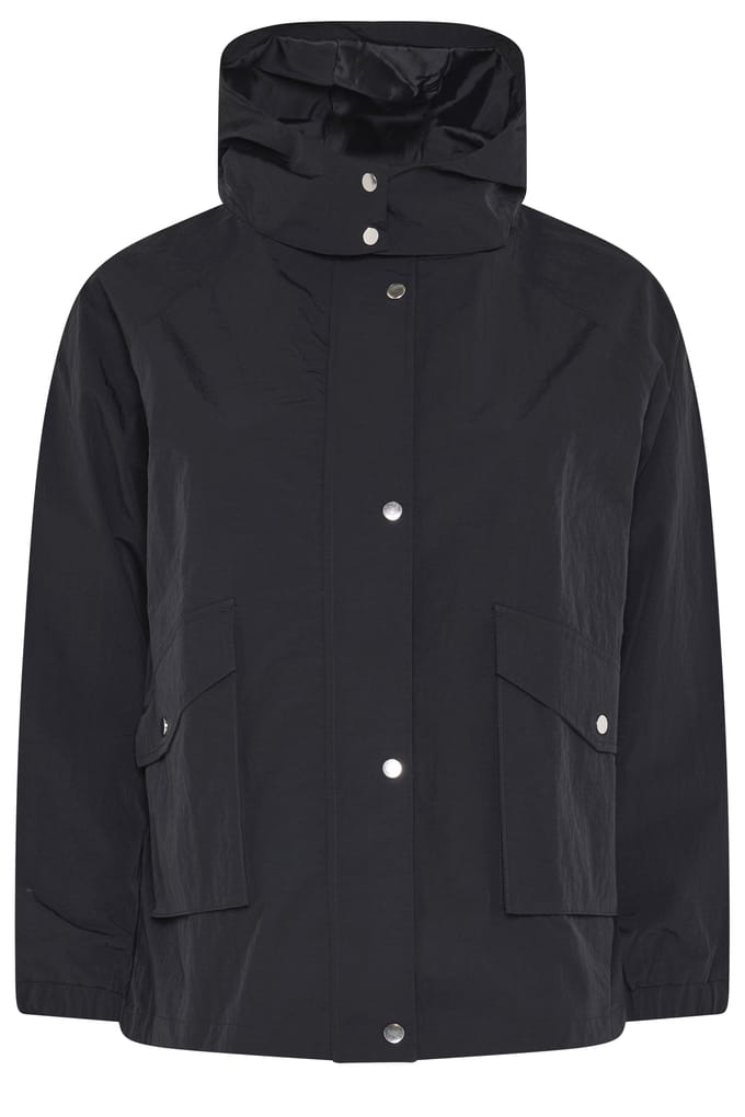 Yours Zwarte Lichte Regenjas Size 42