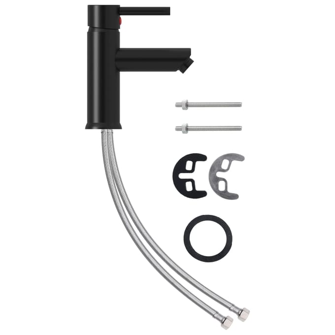 vidaXL - Wastafelkraan - 130x176 - mm - zwart