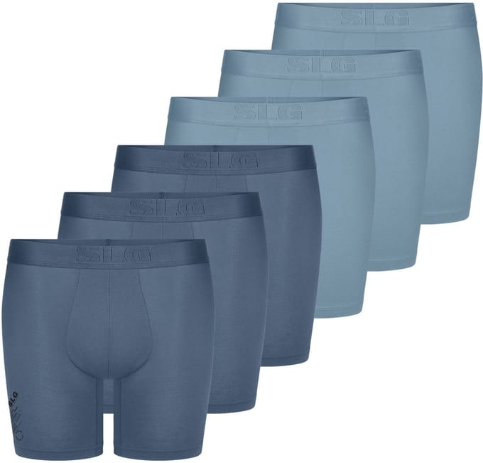 sloggi Heren lang short / pant 6 pack SLG Base Soft