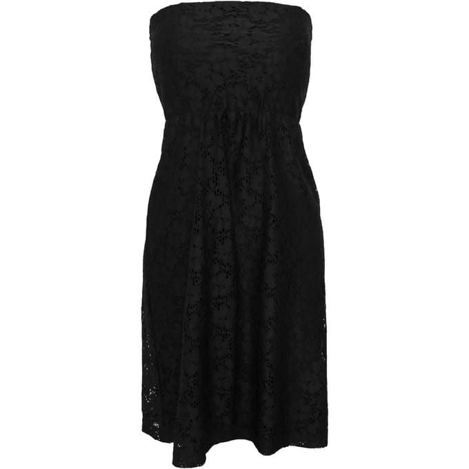 Urban Classics Laces Dames Mini-jurk - zwart - 4XL