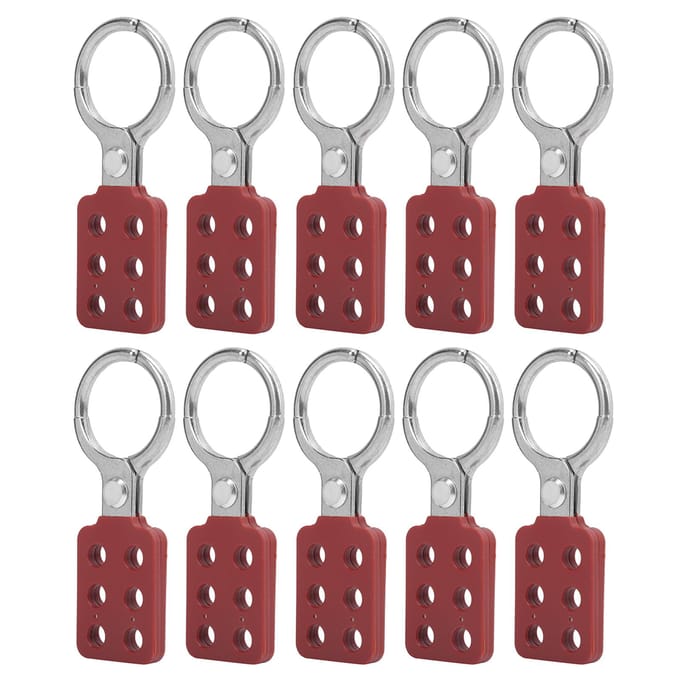10 stuks Lockout Hasp 38mm1.5in 6 Gaten Aluminium Isolatie voor Brandbare Explosieve Plaatsen brown