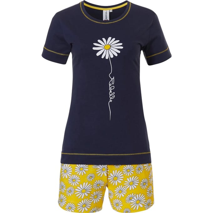 Rebelle - Maat 44 - Daisy - Shortama - Blauw/Geel