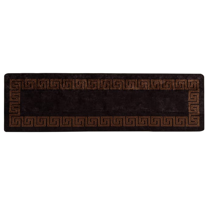 vidaXL - Tapijt - Runner - MARSA - Zwart - 80 - x - 350 - cm - Polyester - en - PVC