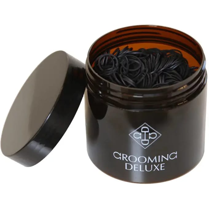 Grooming Deluxe - GD Manenelastiekjes 1500pcs zwart