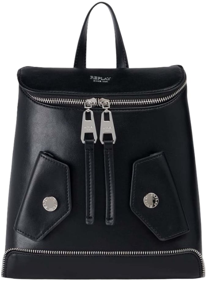 REPLAY vrijetijdsrugzak rugzak Backpack Black zwart
