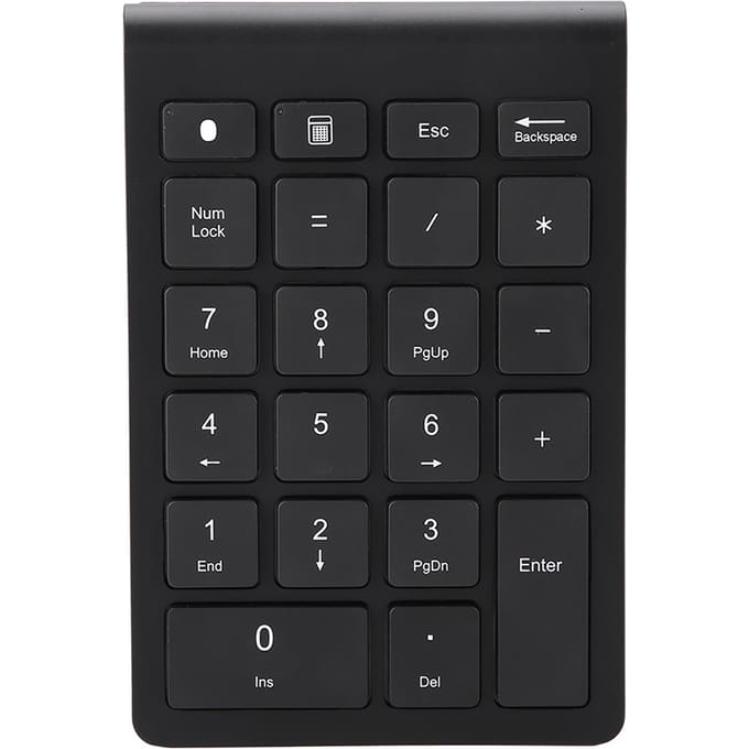 Zwart 22 Toetsen Mini Numpad Draadloos Bluetooth Numeriek Toetsenbord Voor OS X PC