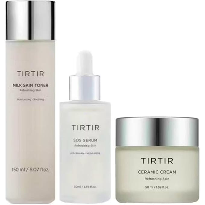 TirTir Milk Calming Skincare Bundle 150 ml + 50 ml + 50 ml
